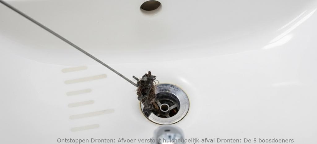 Afvoer verstopt huishoudelijk afval Dronten: De 5 boosdoeners