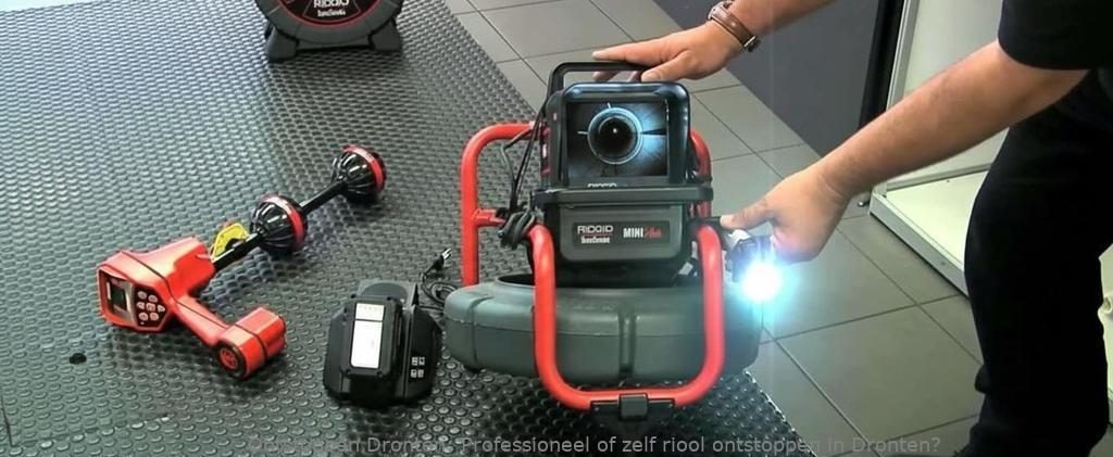 Professioneel of zelf riool ontstoppen in Dronten?