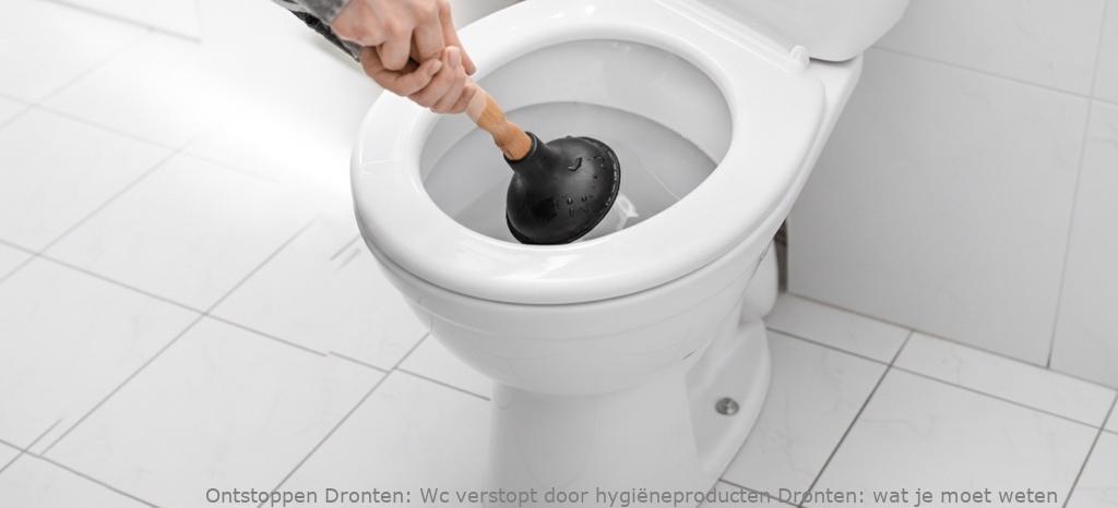 Wc verstopt door hygiëneproducten Dronten: wat je moet weten